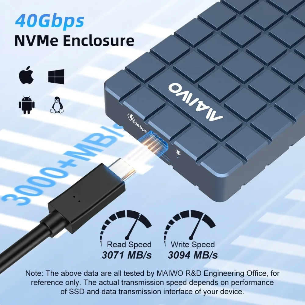 MAIWO USB 4.0 40Gbps M.2 NVMe  - огляд і ціна 8Tb M2 Nvme Ssd