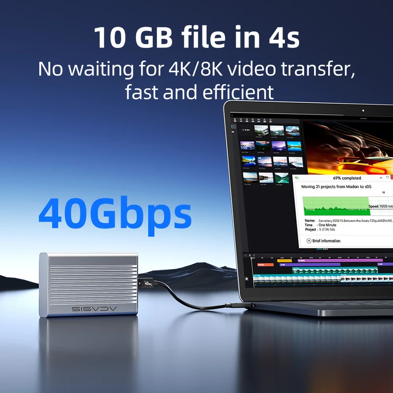 Acasis 40Gbps USB4 M.2 NVMe SS - огляд і ціна Usb4 40Gbps External Ssd 8Tb