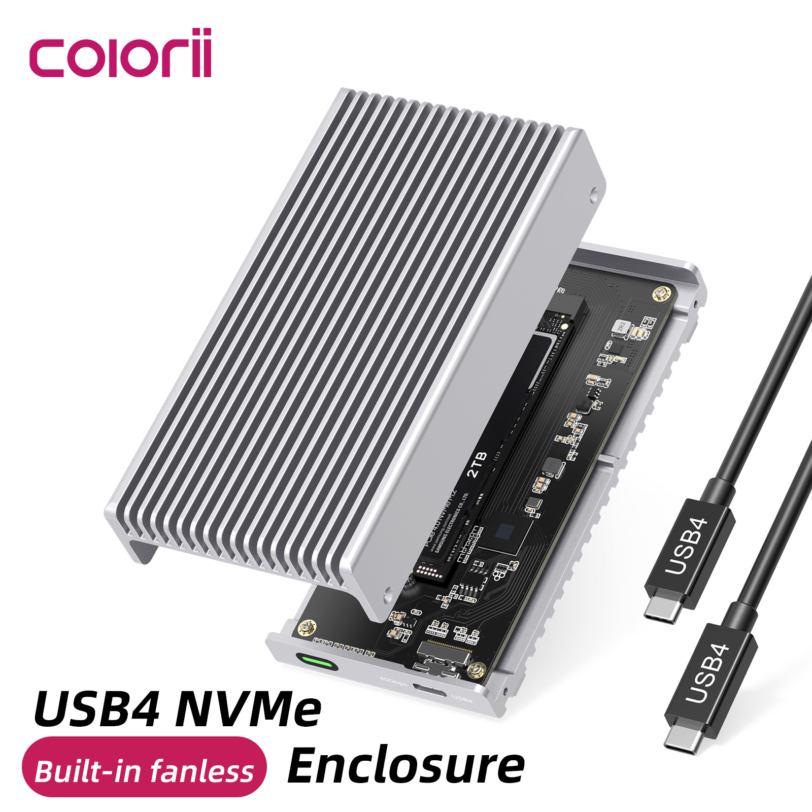Fanless 40Gbps USB4 Thunderbol - огляд і ціна Usb4 40Gbps External Ssd 8Tb