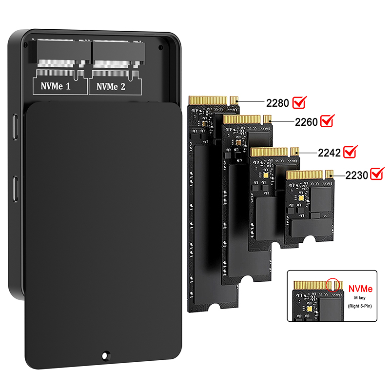 Dual Bays M.2 NVME Docking Sta - огляд і ціна 8Tb M2 Nvme Ssd